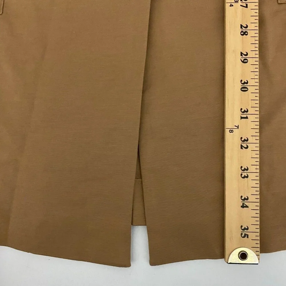 Chicos Drawstring Duster Jacket Womens 2P US PL Brown Sugar Snap Button Pockets - Picture 10 of 10